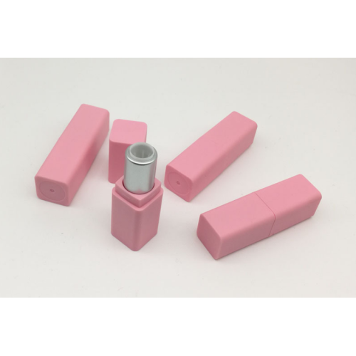 Hard Plastic Tube Mini lipstick tube empty tube square pink tube Supplier